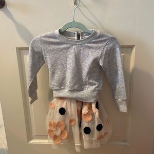 Adorable dress with zippered sweatshirt!